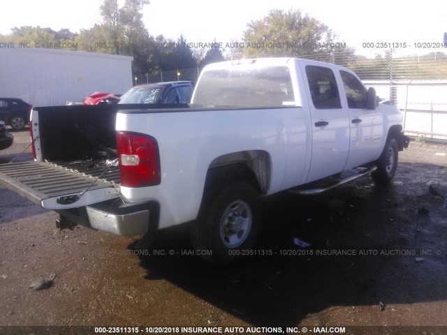 1GCHC43K39F114423 - 2009 CHEVROLET SILVERADO C2500 HEAVY DUTY WHITE photo 4