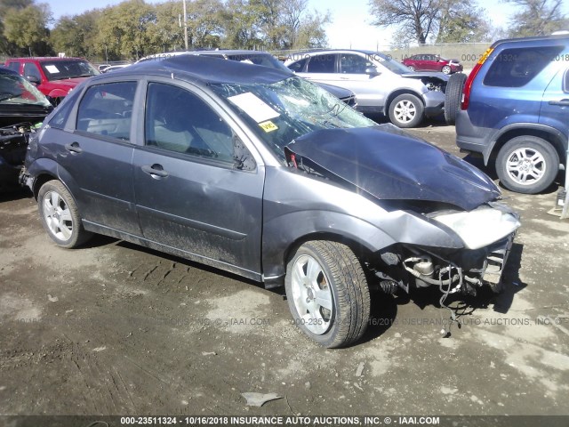 1FAHP34N67W143389 - 2007 FORD FOCUS ZX4/S/SE/SES ვერცხლისფერი ფოტო 1