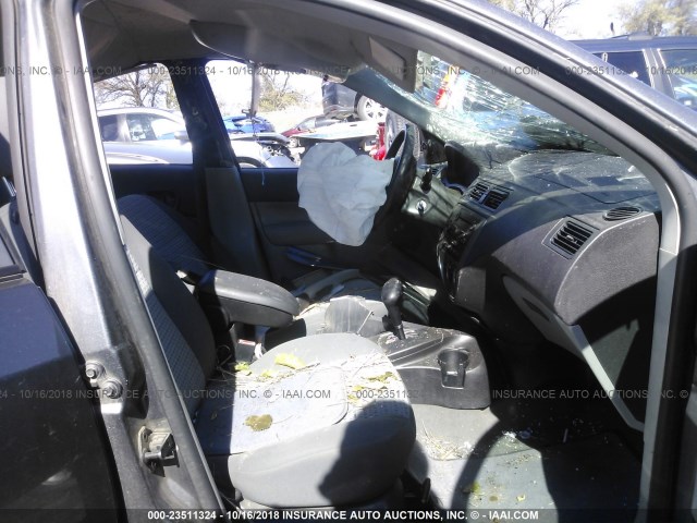 1FAHP34N67W143389 - 2007 FORD FOCUS ZX4/S/SE/SES ვერცხლისფერი ფოტო 5