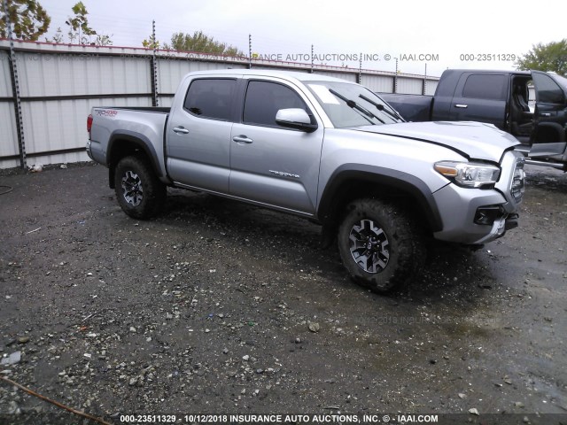 5TFCZ5AN3GX003356 - 2016 TOYOTA TACOMA DBL CAB/SR/SR5/TRD SPT/OR SILVER photo 1