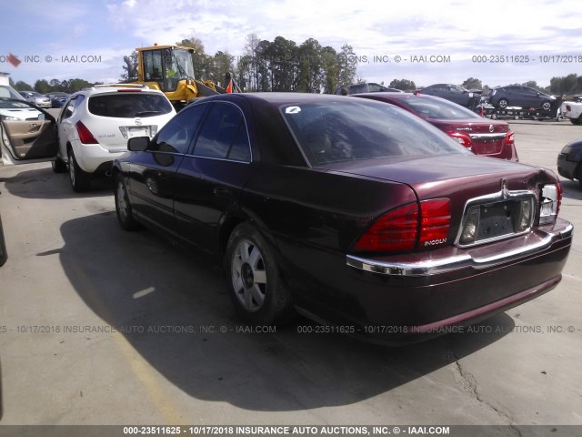 1LNHM86S72Y684124 - 2002 LINCOLN LS 勃艮第红 照片 3
