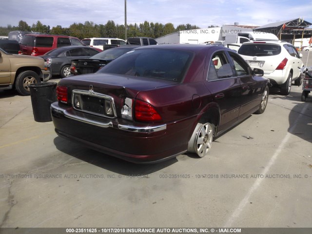1LNHM86S72Y684124 - 2002 LINCOLN LS 勃艮第红 照片 4