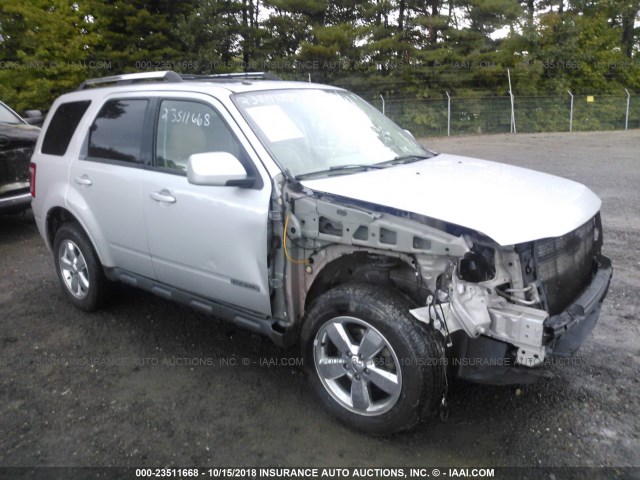 1FMCU04118KC33384 - 2008 FORD ESCAPE LIMITED SILVER photo 1