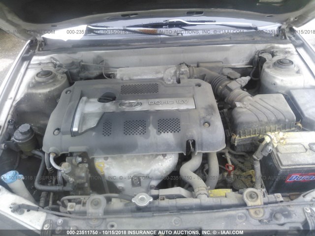 KMHDN46D14U894329 - 2004 HYUNDAI ELANTRA GLS/GT SILVER photo 10