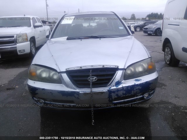 KMHDN46D14U894329 - 2004 HYUNDAI ELANTRA GLS/GT SILVER photo 6