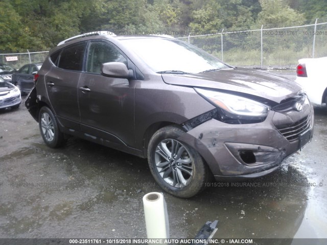 KM8JUCAG9EU798452 - 2014 HYUNDAI Tucson GLS/LIMITED/SE BROWN photo 1