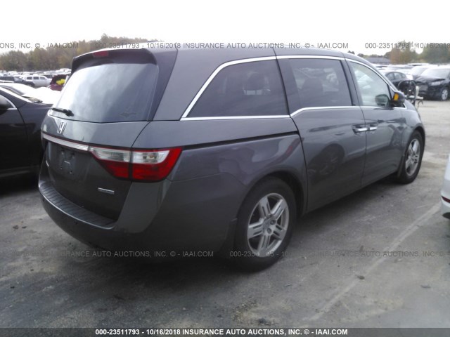 5FNRL5H98CB134839 - 2012 HONDA ODYSSEY TOURING/TOURING ELITE GRAY photo 4