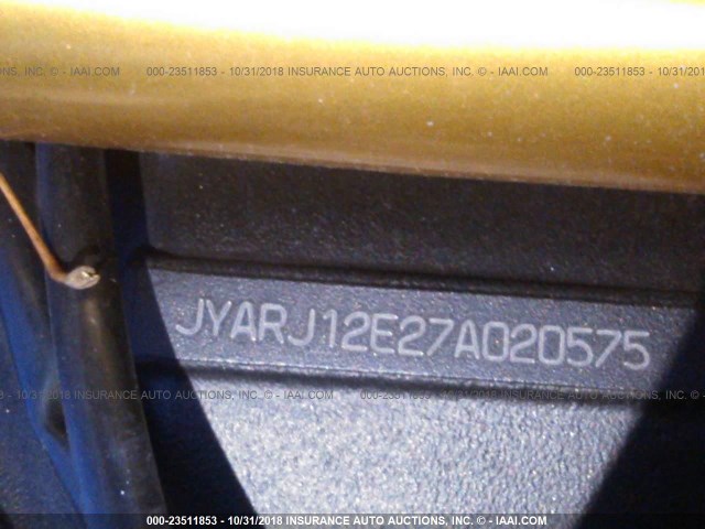 JYARJ12E27A020575 - 2007 YAMAHA YZFR6 L GRAY photo 10