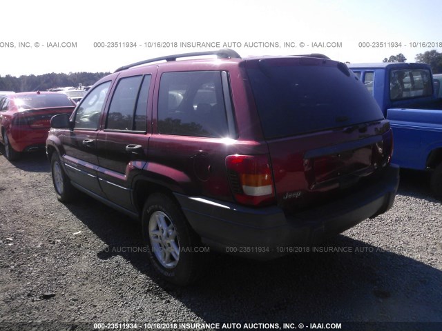 1J4GX48N44C436527 - 2004 JEEP GRAND CHEROKEE LAREDO/COLUMBIA/FREEDOM RED photo 3
