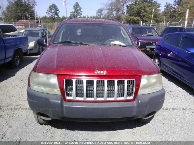 1J4GX48N44C436527 - 2004 JEEP GRAND CHEROKEE LAREDO/COLUMBIA/FREEDOM RED photo 6