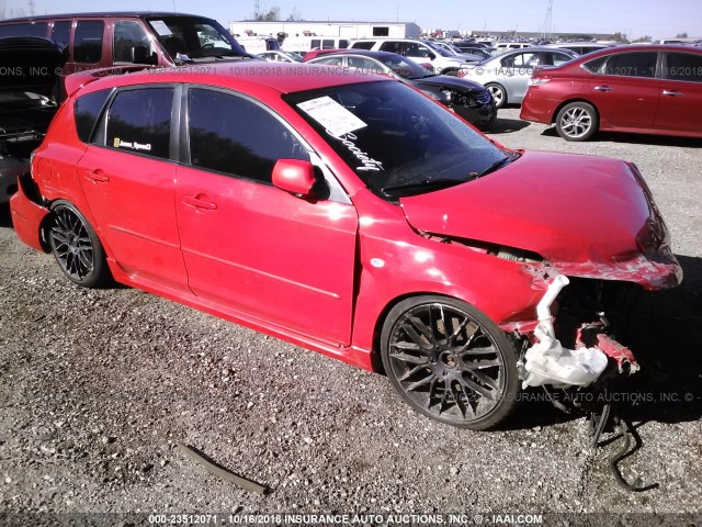 JM1BK34L081855148 - 2008 MAZDA SPEED 3 RED photo 1