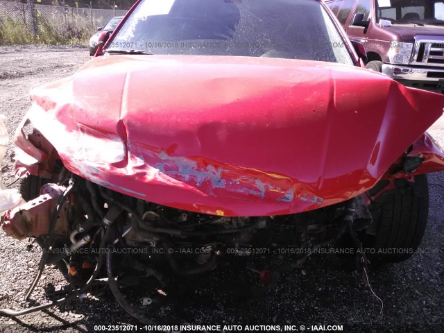 JM1BK34L081855148 - 2008 MAZDA SPEED 3 RED photo 6