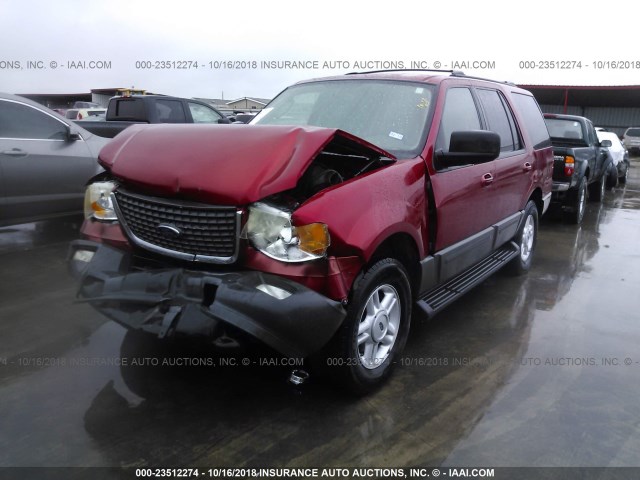 1FMPU15L44LB47188 - 2004 FORD EXPEDITION XLT RED photo 2