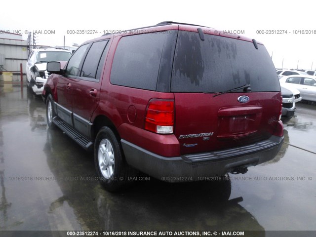 1FMPU15L44LB47188 - 2004 FORD EXPEDITION XLT RED photo 3