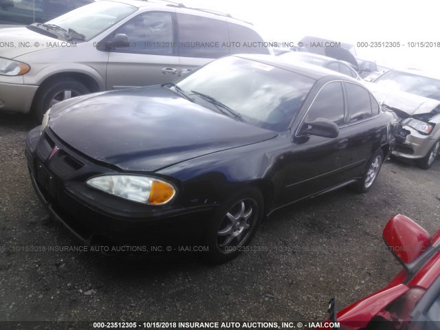 1G2NE52E55M144001 - 2005 PONTIAC GRAND AM SE BLACK photo 2