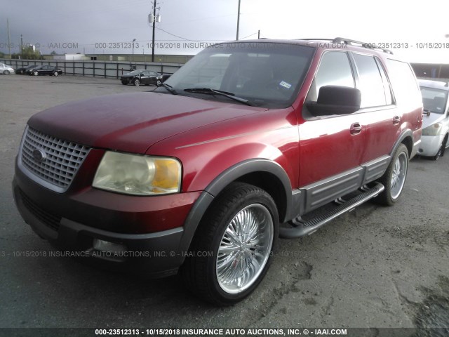 1FMPU15565LB02224 - 2005 FORD EXPEDITION XLT RED photo 2