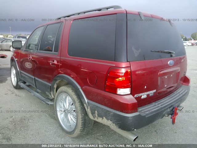 1FMPU15565LB02224 - 2005 FORD EXPEDITION XLT RED photo 3