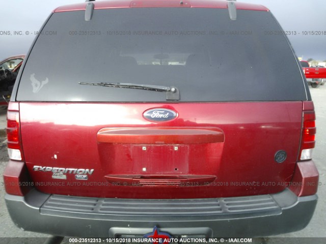 1FMPU15565LB02224 - 2005 FORD EXPEDITION XLT RED photo 6