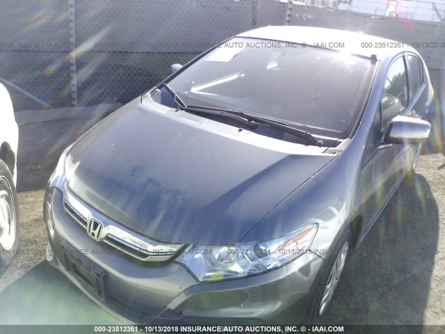 JHMZE2H33ES000183 - 2014 HONDA INSIGHT GRAY photo 2