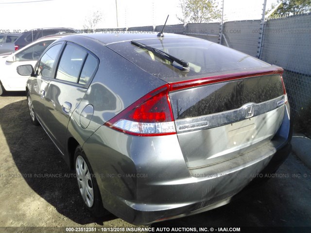 JHMZE2H33ES000183 - 2014 HONDA INSIGHT GRAY photo 3