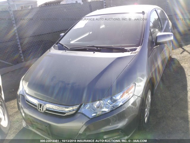 JHMZE2H33ES000183 - 2014 HONDA INSIGHT GRAY photo 6