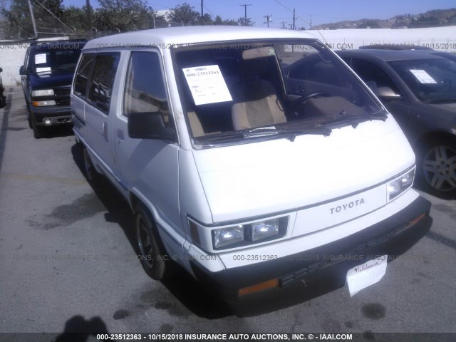 JT4YR27V9F0013117 - 1985 TOYOTA VAN WAGON CARGO WHITE photo 1