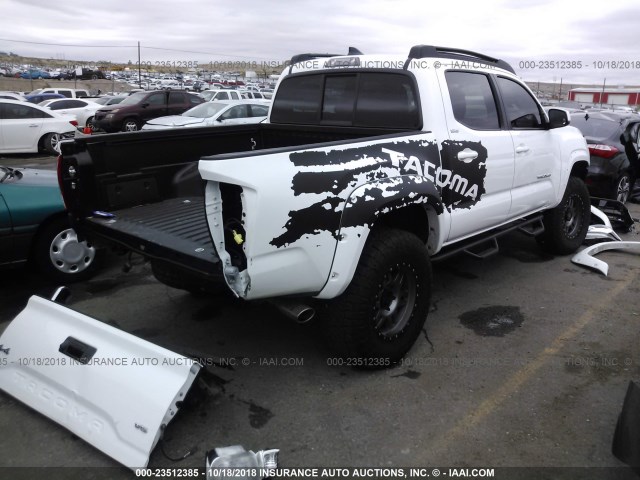 3TMCZ5AN4HM084715 - 2017 TOYOTA TACOMA DBL CAB/SR/TRDSPT/OR/PRO WHITE photo 4