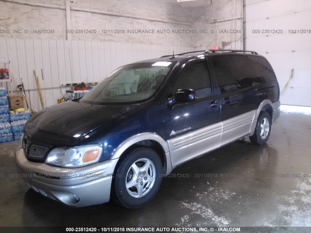 1GMDX13E13D238636 - 2003 PONTIAC MONTANA LUXURY BLUE photo 2