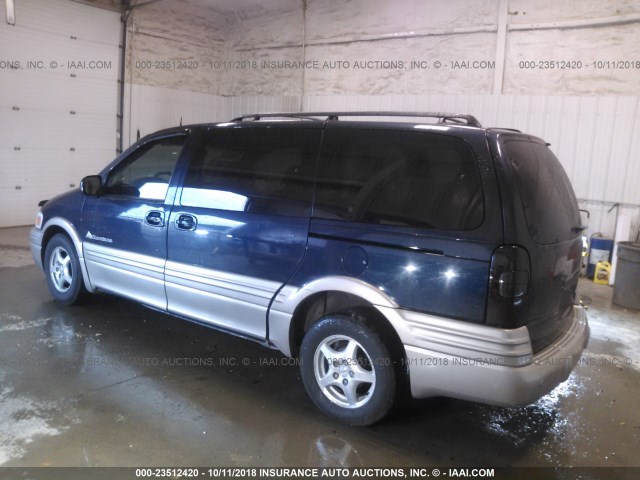 1GMDX13E13D238636 - 2003 PONTIAC MONTANA LUXURY BLUE photo 3