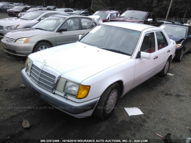 WDBEA26D7MB390077 - 1991 MERCEDES-BENZ 300 E 2.6 WHITE photo 2