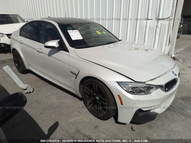 WBS8M9C50G5D31706 - 2016 BMW M3 თეთრი ფოტო 1