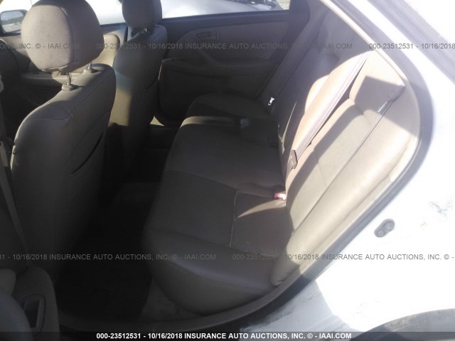 4T1BG22K21U788929 - 2001 TOYOTA CAMRY CE/LE/XLE 白色 照片 8