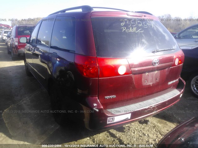 5TDZA23CX6S494430 - 2006 TOYOTA SIENNA CE/LE RED photo 3