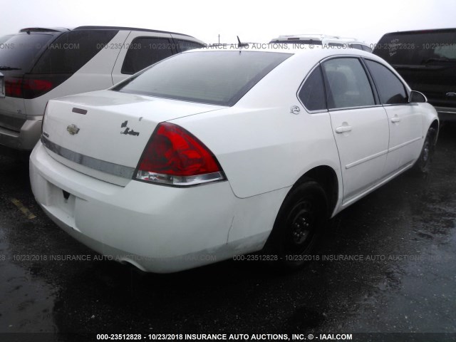 2G1WS581069428463 - 2006 CHEVROLET IMPALA POLICE WHITE photo 4