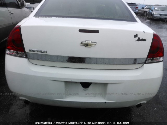 2G1WS581069428463 - 2006 CHEVROLET IMPALA POLICE WHITE photo 6