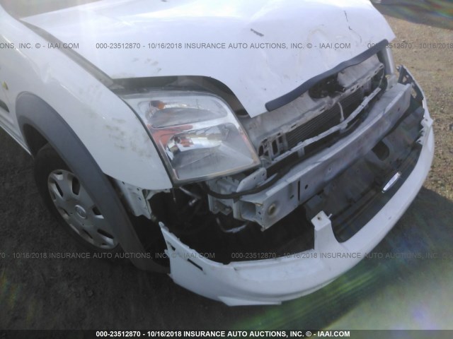 NM0LS6BN6DT174692 - 2013 FORD TRANSIT CONNECT XLT WHITE photo 6