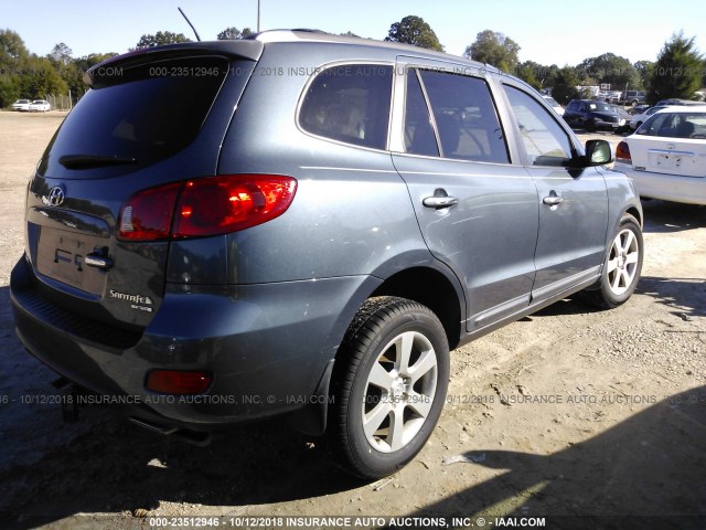 5NMSH13E08H212035 - 2008 HYUNDAI SANTA FE SE/LIMITED GRAY photo 4