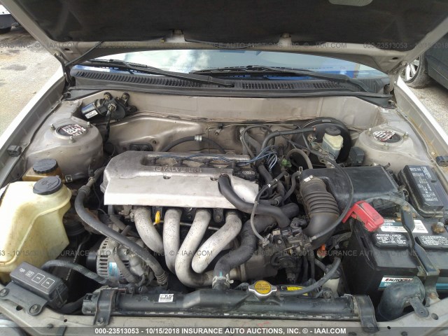1NXBR12E5XZ220522 - 1999 TOYOTA COROLLA VE/CE/LE GOLD photo 10