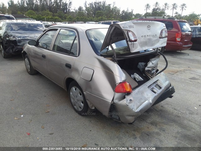 1NXBR12E5XZ220522 - 1999 TOYOTA COROLLA VE/CE/LE GOLD photo 3