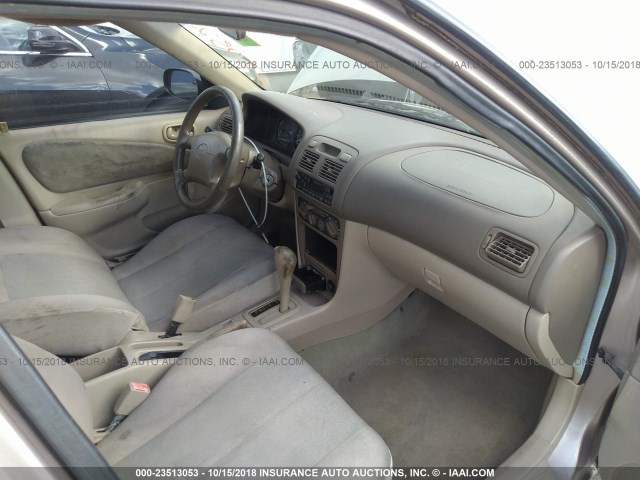 1NXBR12E5XZ220522 - 1999 TOYOTA COROLLA VE/CE/LE GOLD photo 5