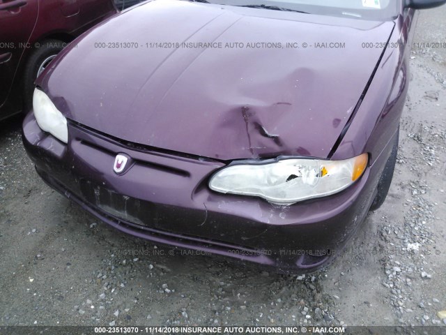 2G1WW12E349239859 - 2004 CHEVROLET MONTE CARLO LS PURPLE photo 6