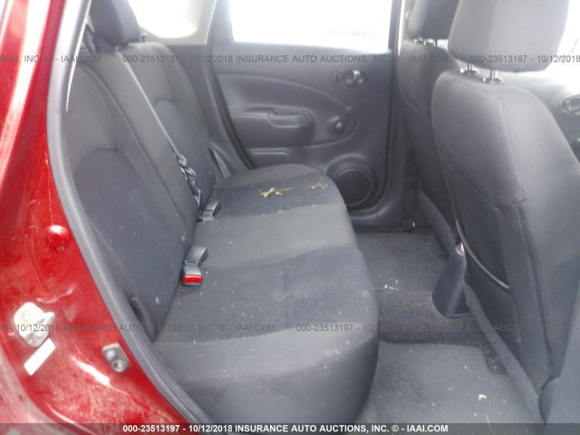 3N1CE2CP1FL392746 - 2015 NISSAN VERSA NOTE S/S PLUS/SV/SL/SR RED photo 8