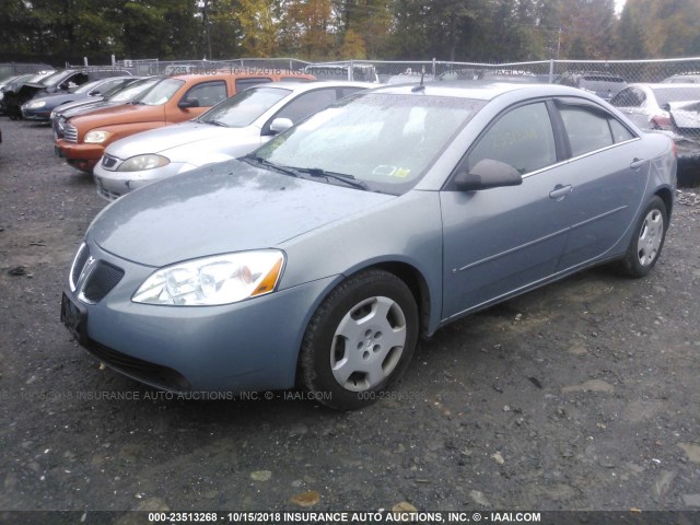 1G2ZF57B084262894 - 2008 PONTIAC G6 VALUE LEADER/BASE BLUE photo 2