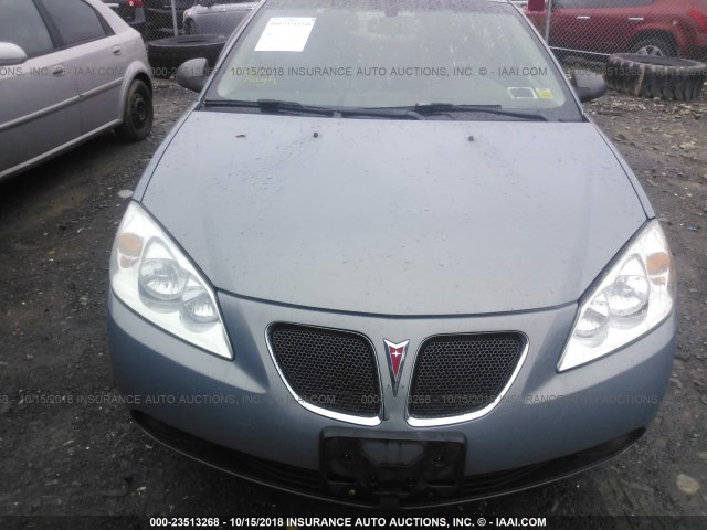 1G2ZF57B084262894 - 2008 PONTIAC G6 VALUE LEADER/BASE BLUE photo 6