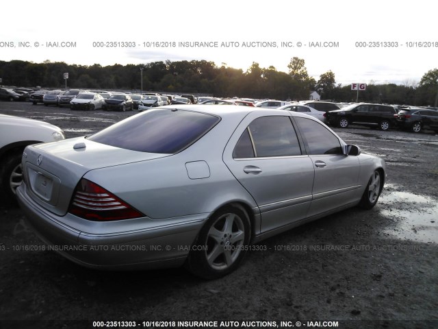 WDBNG70J85A436436 - 2005 MERCEDES-BENZ S 430 SILVER photo 4