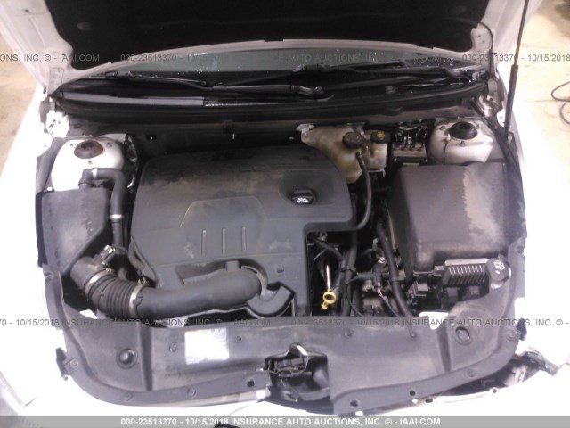 1G1ZC5E08CF207881 - 2012 CHEVROLET MALIBU 1LT WHITE photo 10