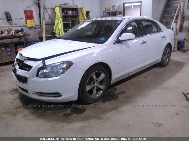1G1ZC5E08CF207881 - 2012 CHEVROLET MALIBU 1LT WHITE photo 2