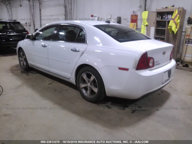 1G1ZC5E08CF207881 - 2012 CHEVROLET MALIBU 1LT WHITE photo 3