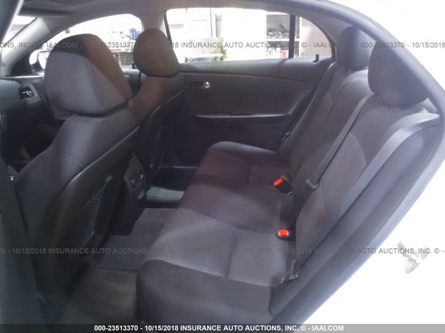 1G1ZC5E08CF207881 - 2012 CHEVROLET MALIBU 1LT WHITE photo 8