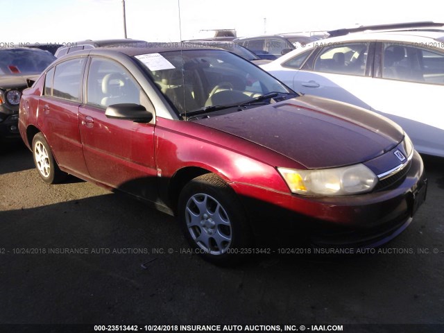 1G8AJ52F43Z104260 - 2003 SATURN ION LEVEL 2 勃艮第红 照片 1